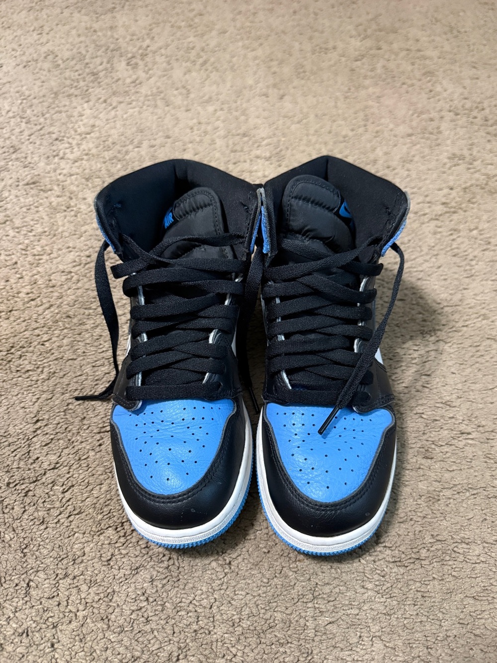 Kids High-Top Sneakers in Black and Blue - Classic Style